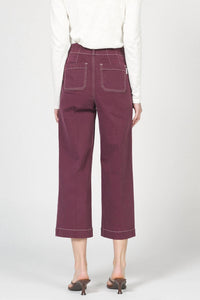 DEAR JOHN DENIM Audrey High Rise Crop Jean in fig - women's jeans - detail view