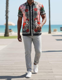 Barabas - Wildflower Wrangler Rhinestone Short Sleeve Shirt