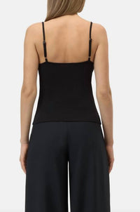 CLOSED Linger Top Cami in black - women's shirt - detail view