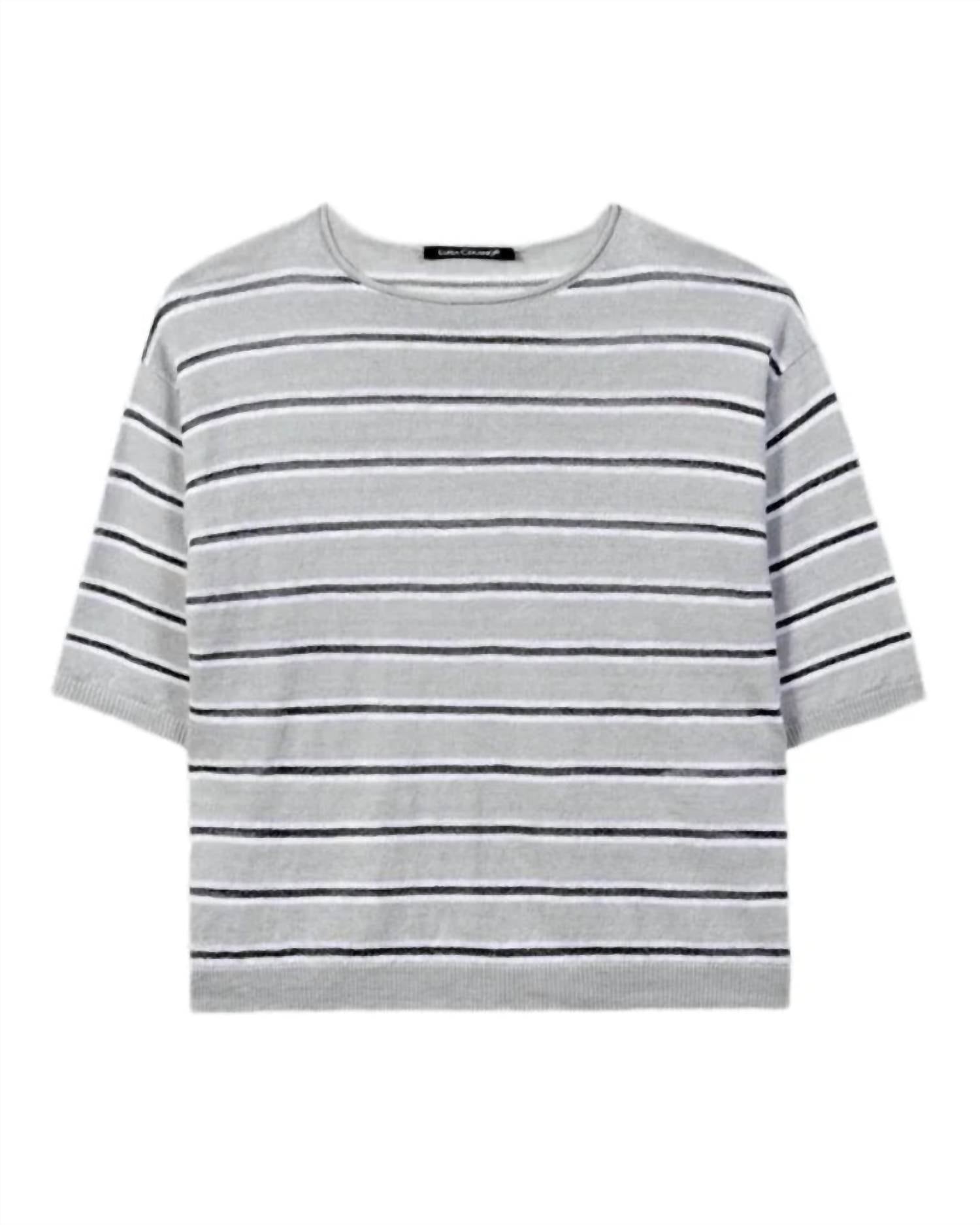 Luisa Cerano - Short-sleeved Sweater Top