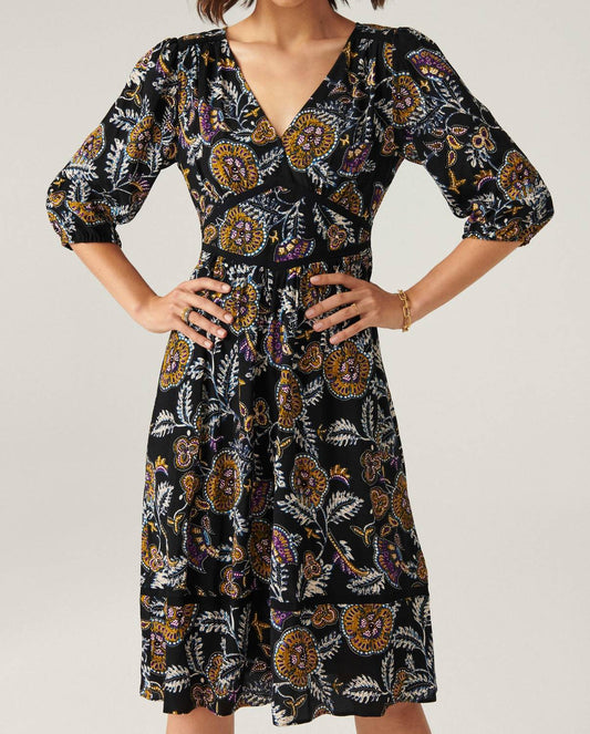 Ba&Sh - VIENNE MIDI V NECK DRESS