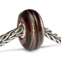 Trollbeads Women's Golden Thread Glass Bead Charrm in brown - women's accessory - detail view