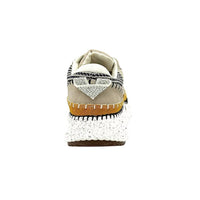 Renato Garini Women's Alexis Patchwork Sneaker in mustard beige - women's sneaker - view 4