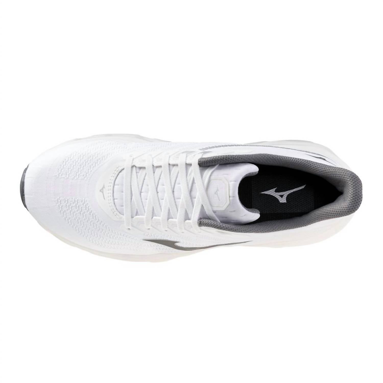 MIZUNO Men's Wave Horizon 8 Shoe in white quiet shade - men's sneaker - detail view