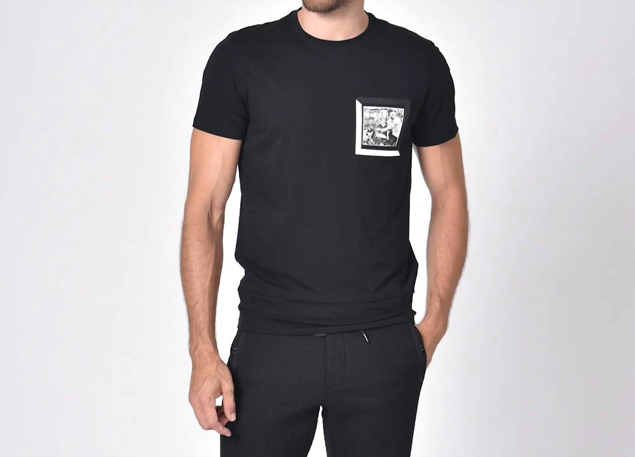 Eight X - Crew Neck With Silicone Biker Patch T-Shirt