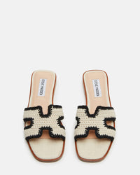 STEVE MADDEN Women's Hadyn Sandal in cream multi 1 - women's sandal - alternate view