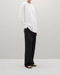 A.Emery Orchid Long Sleeve T-shirt in white - women's long sleeve top - alternate view
