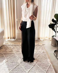 The Garment - Draped Neckline Scarf Tee