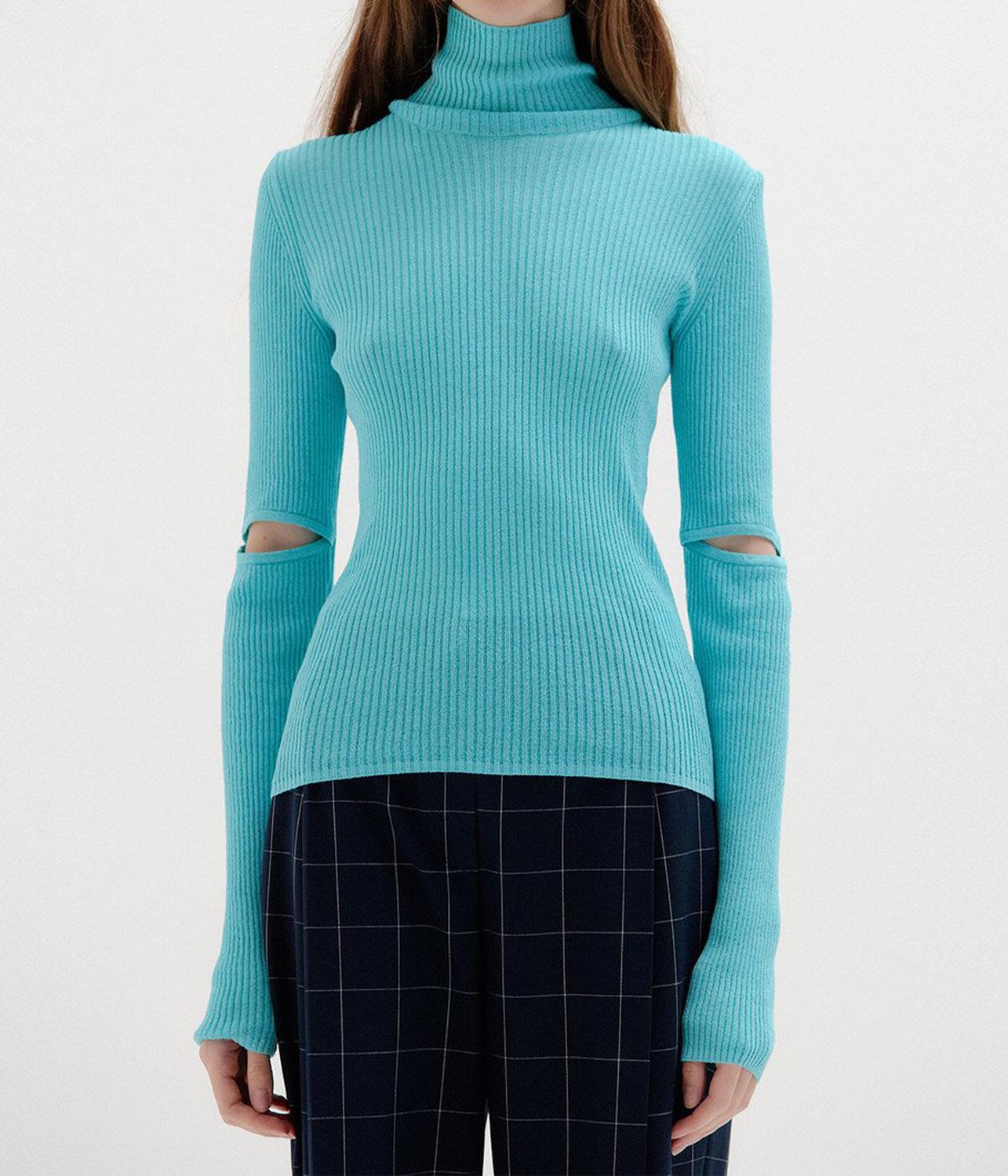 SOLLY RIBBED KNIT PULLOVER