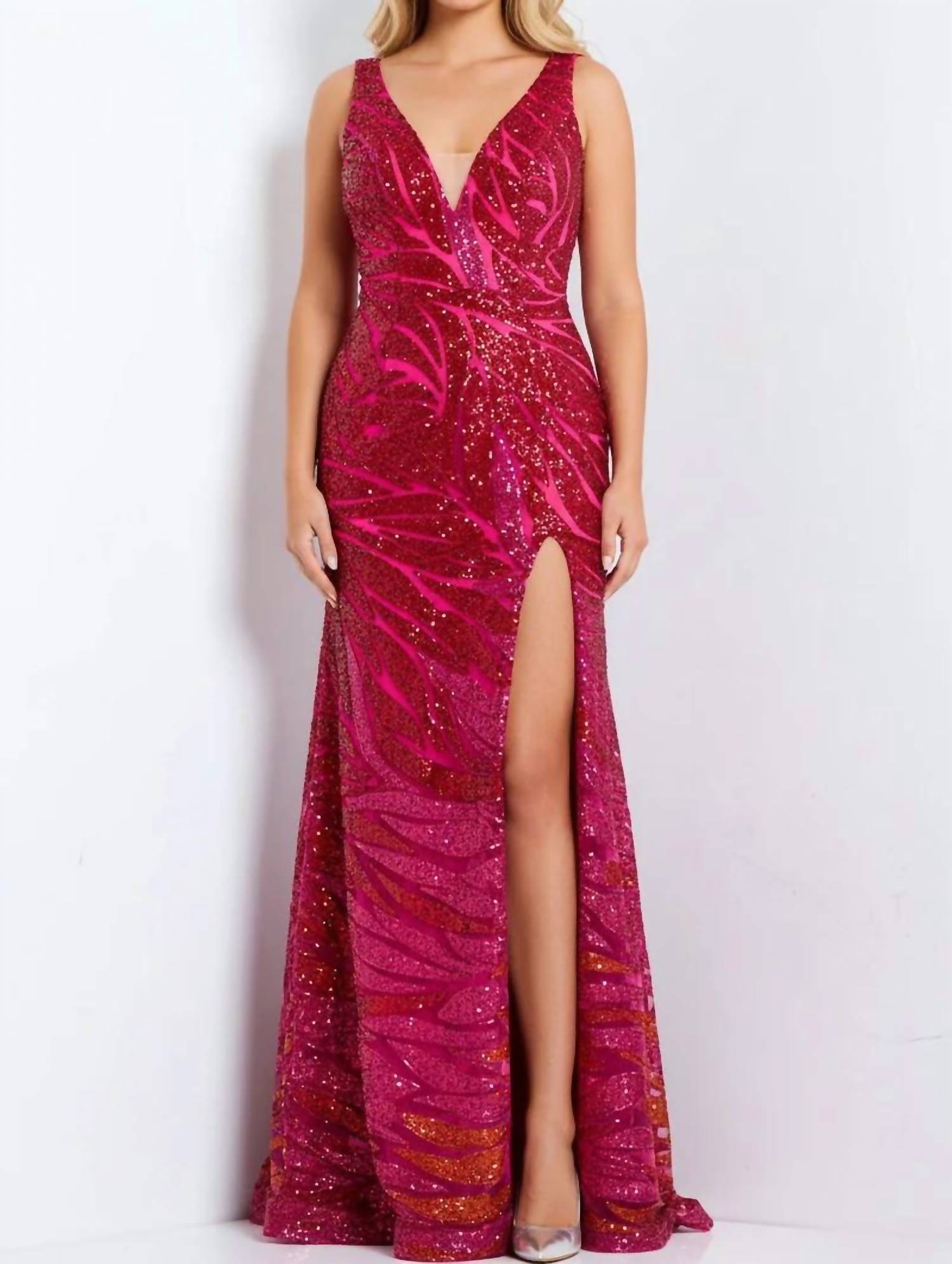 Jovani - Sequin Fitted Long Formal Prom Dress