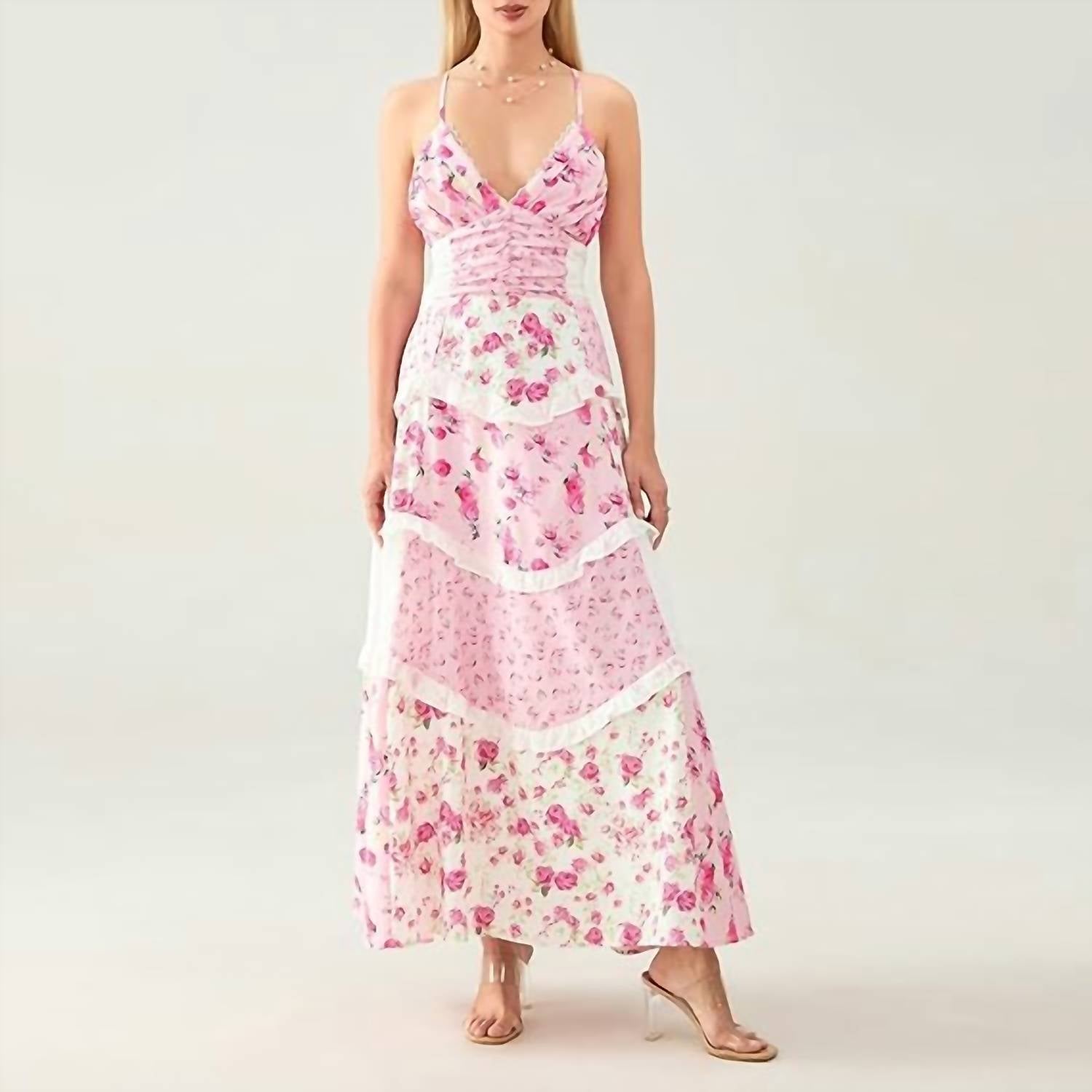 Rosa Clothing - Floral Patchwork Dress