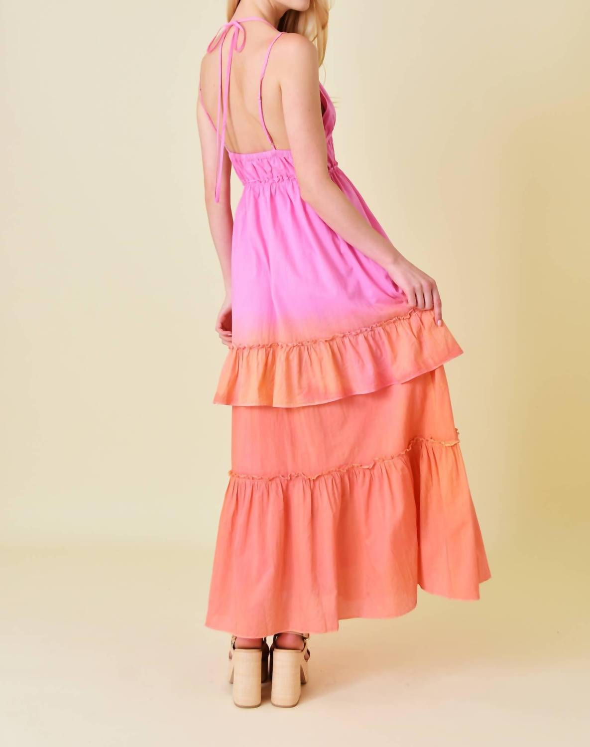 Fore Collection - Flirty Flutter Maxi Dress