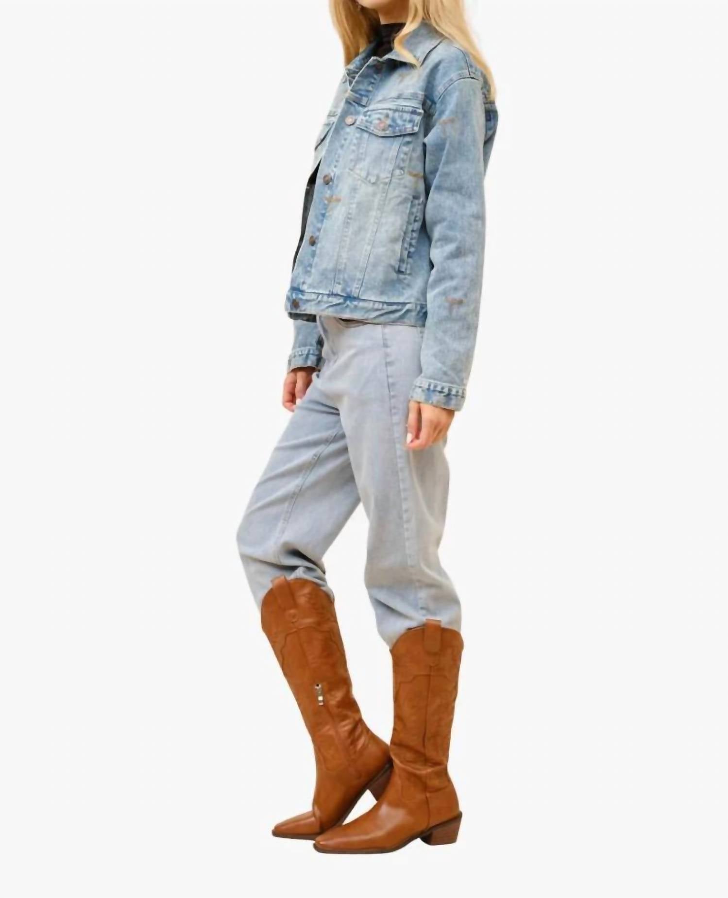 Blue B - Boot Stitch Denim Trucker Jacket