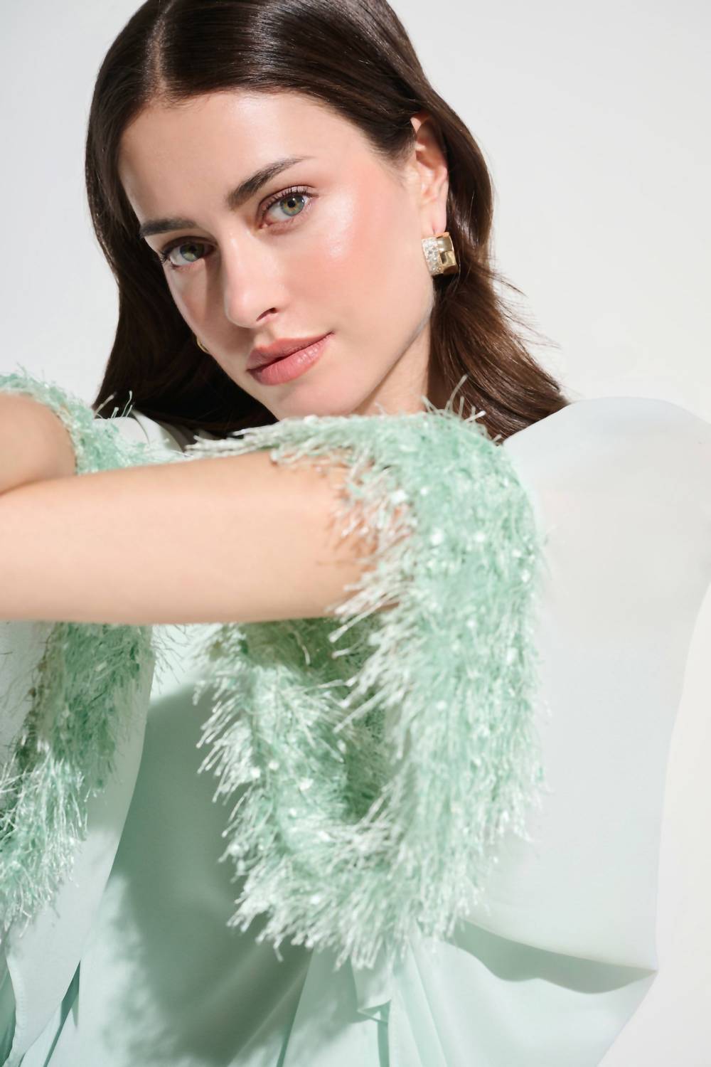 Joseph Ribkoff - Confetti Trim Top