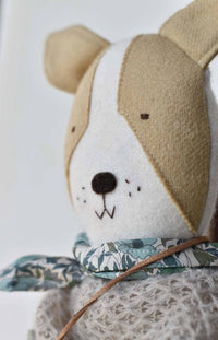 Woolgrass Farm - Fig The Frenchie Dog With Sweater & Morning Skirt