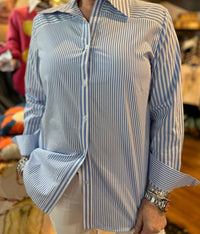 Ravel - Scope Stripe Button-Up Top