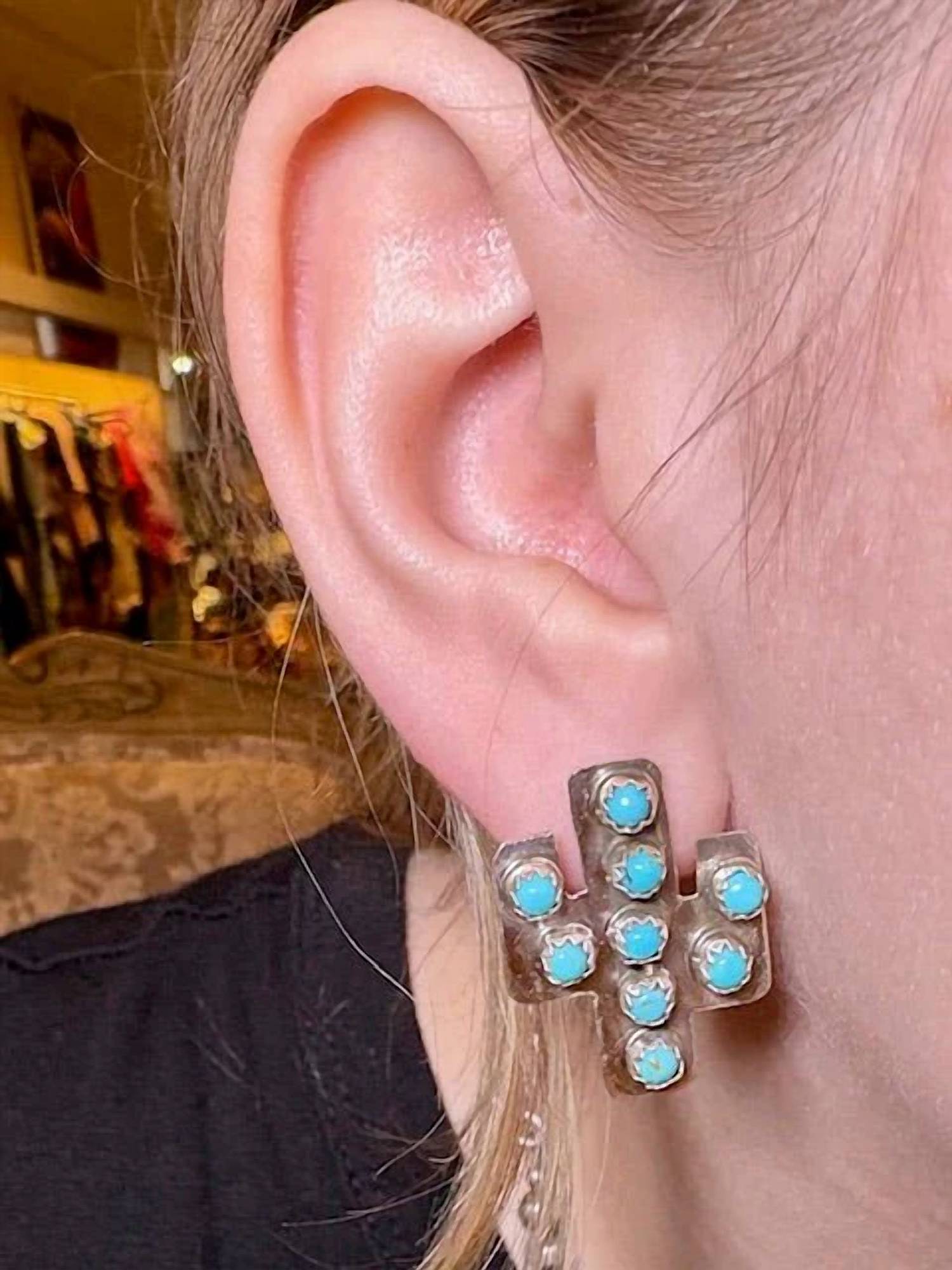 Deadwood - Women's Ad Sterling Cactus Earrings