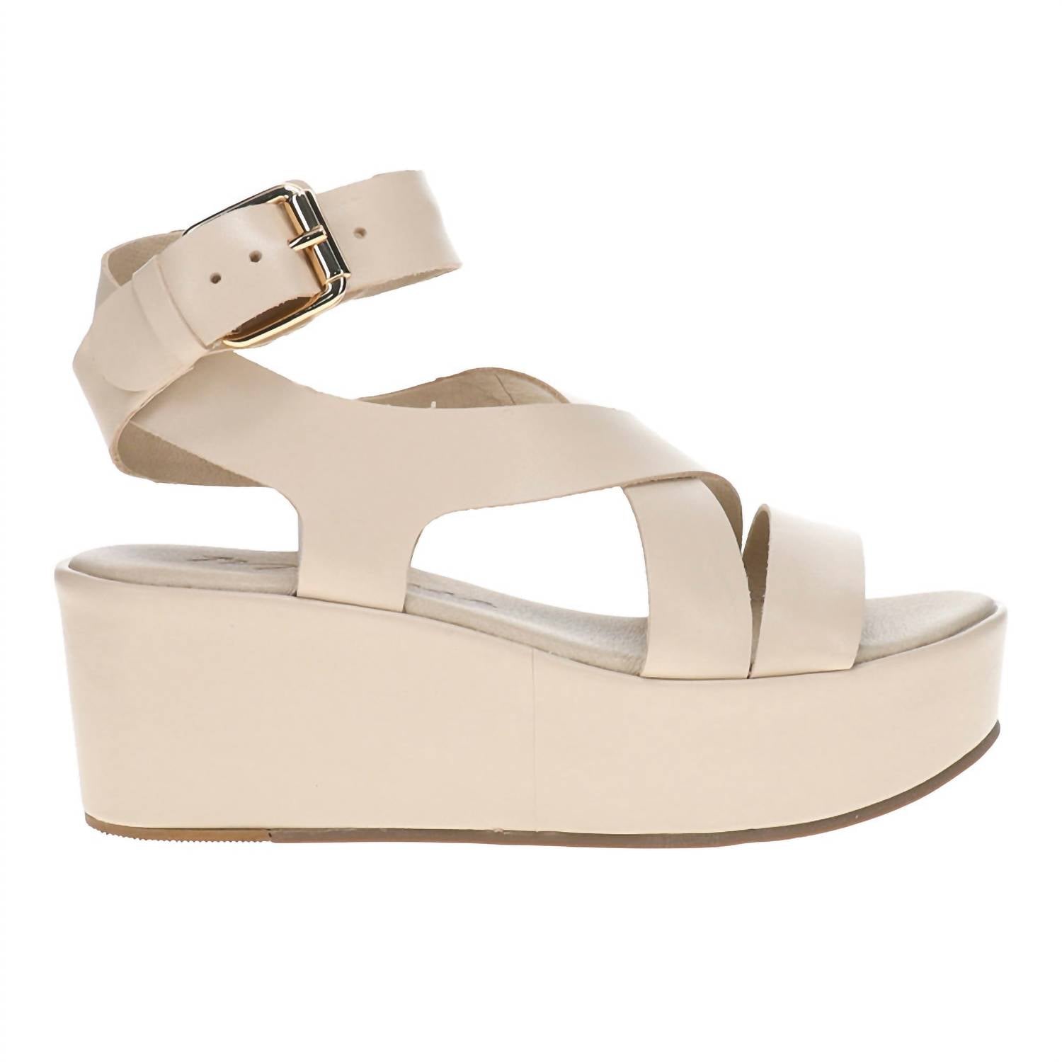 Matisse Women's Pascal Wedge Sandals in bone - women's sandal - detail view