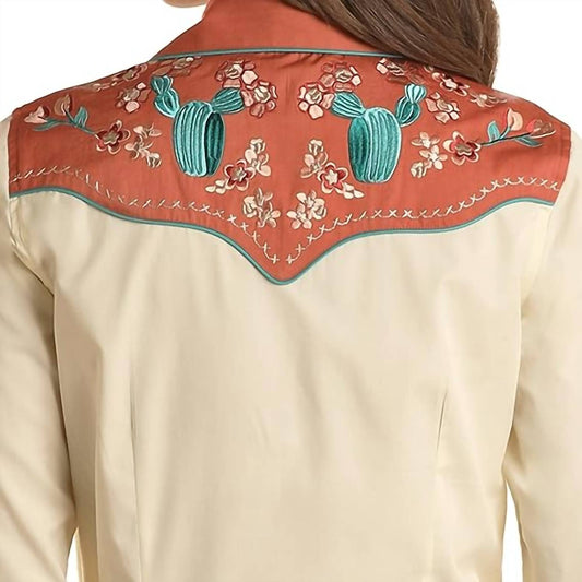 Panhandle - Pearl Snap Long Sleeve Top