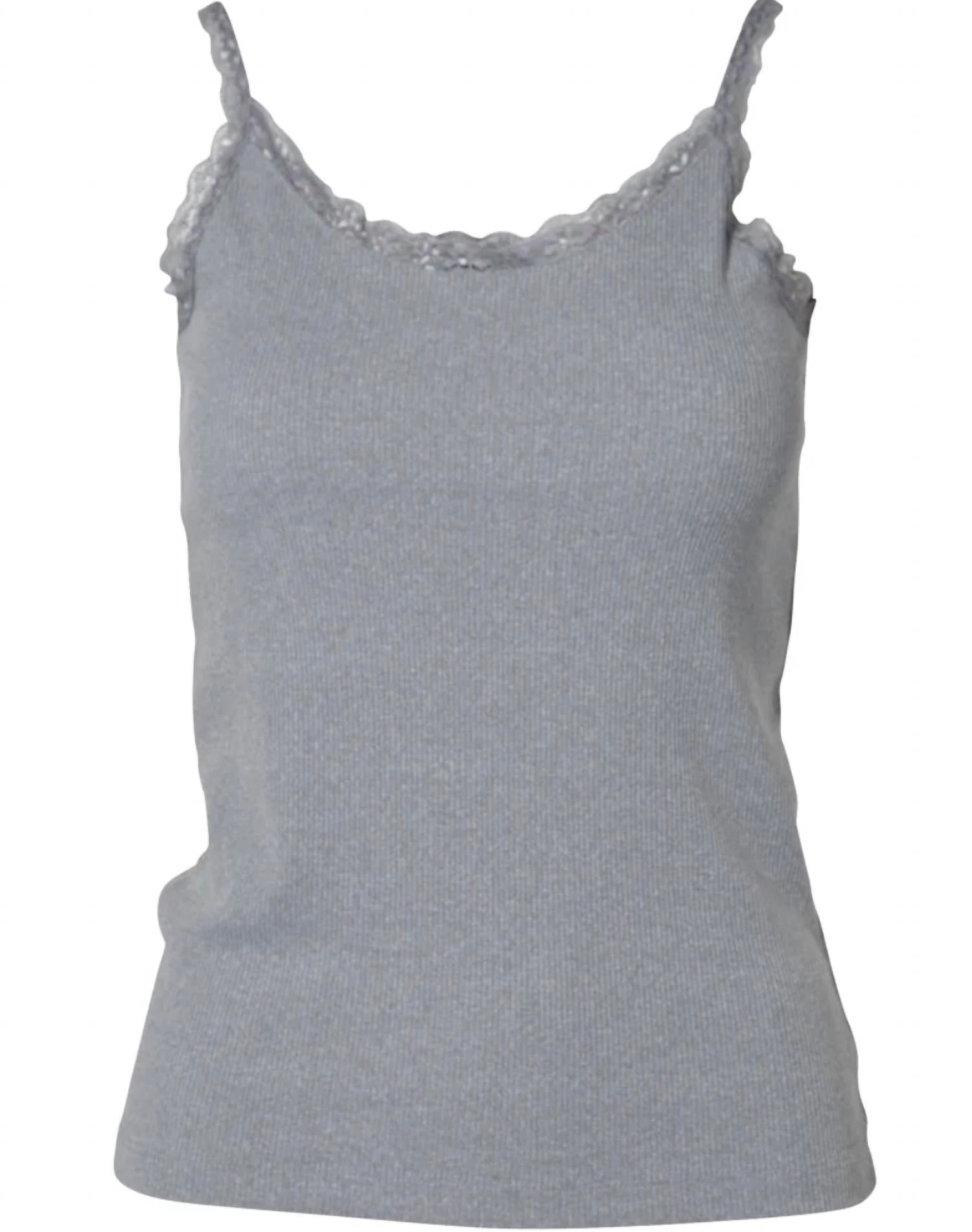 NU Denmark Women's Luna Top in grey - women's tank top