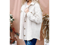 And The Why - Tweed Button Down Shacket