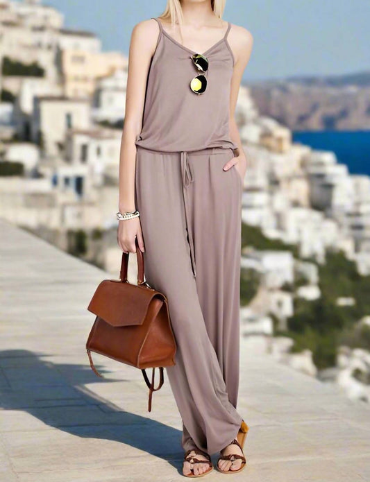 12Pm By Mon Ami - Soft Solid Jumpsuit