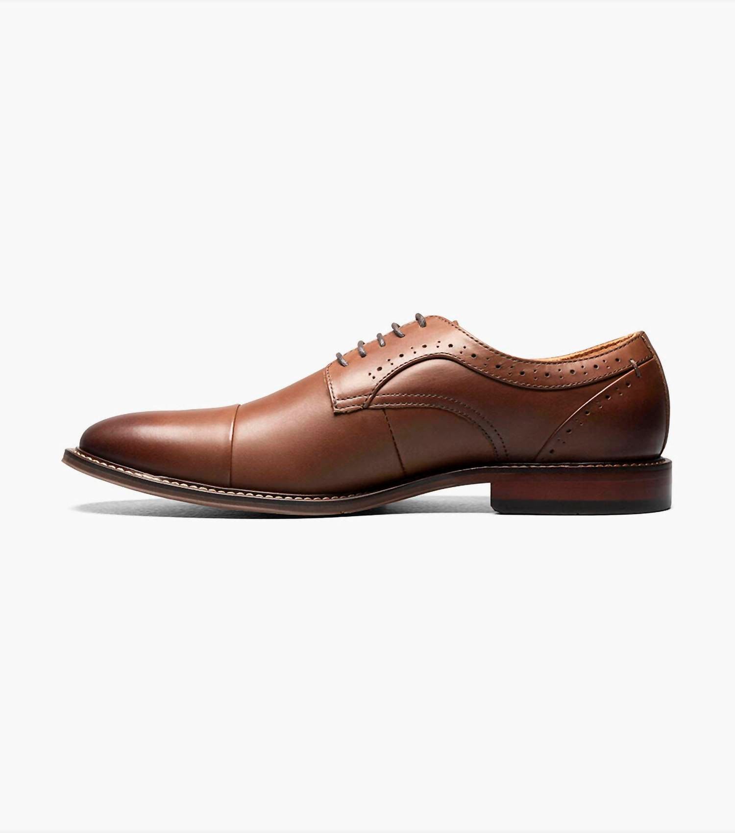 STACY ADAMS Men's Maddox Cap Toe Oxfords in chocolate - men's shoe - view 4