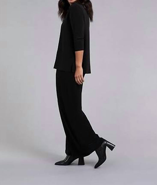 Sympli - Deep V-neck 3/4 Sleeve Top