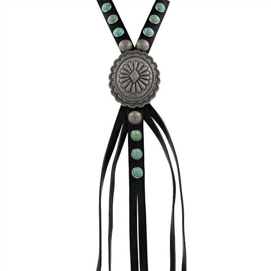 Montana Silversmiths - Women's Concho Bolo Turquoise Attitude Necklace