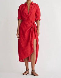 Apiece Apart - Alessandra Sarong Shirt Dress