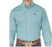 Cinch - Stretch Print Button Down Classic Fit Shirt