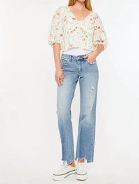 Kancan - Janae Mid-rise Straight Leg Jean