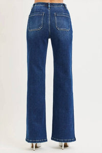Risen - Finny Front Tie Wide Leg Jeans