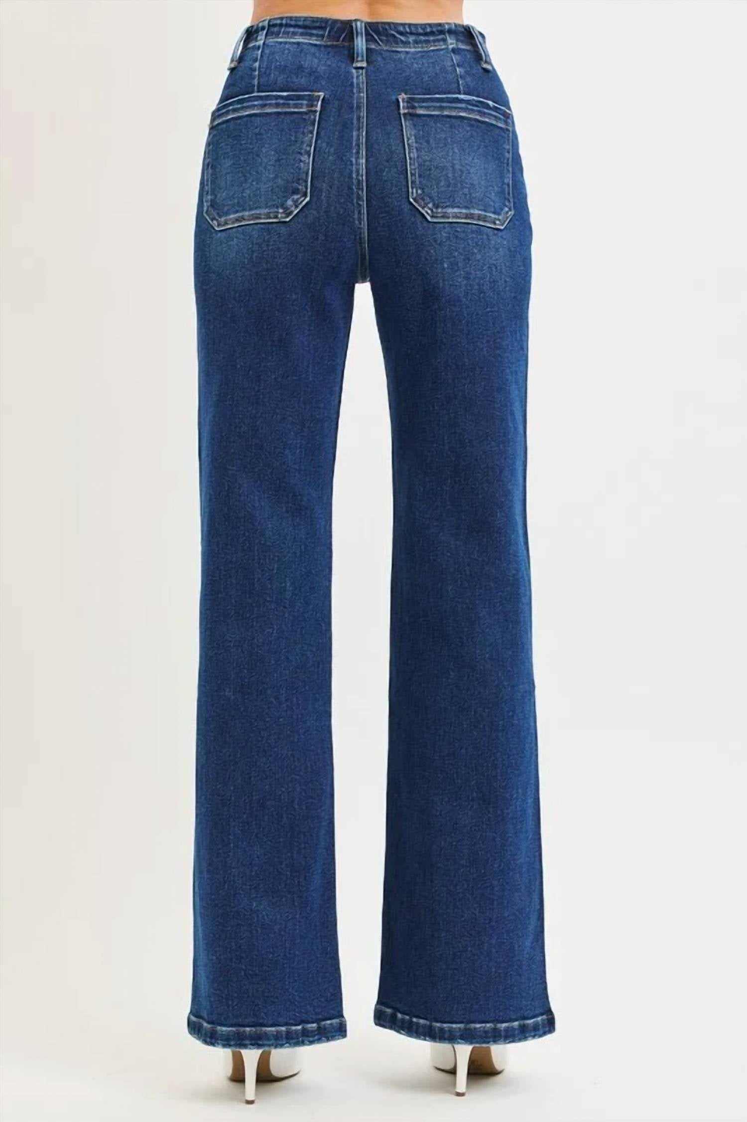 Risen - Finny Front Tie Wide Leg Jeans