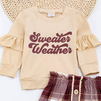 Okie + Lou - Girls Sweater Weather Skirt Set