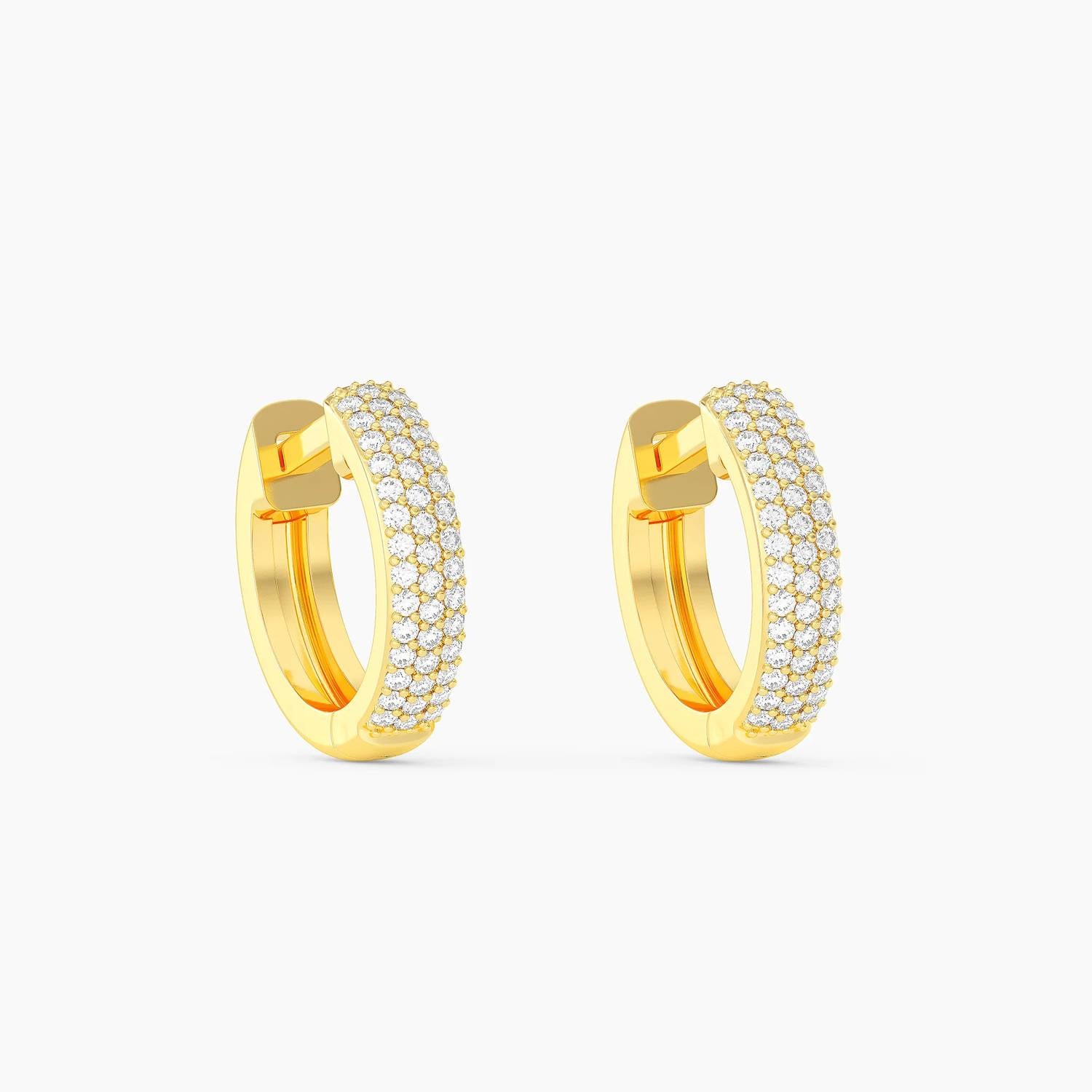 Ella Stein - Women's Three Ways To Shine Huggie Earrings