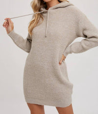 Bluivy - Chunky Waffle Tunic Hoodie