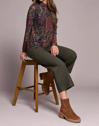 Tribal - Margot Mesh Turtleneck Top