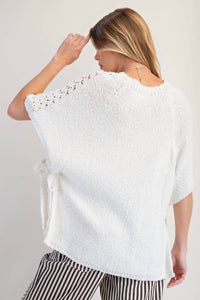 Easel - Half Sleeve Knitted Poncho