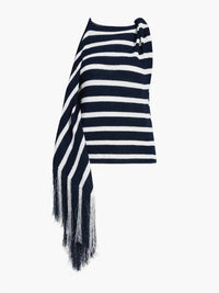 Proenza Schouler - Yves Top in Stripe Fringed Knit