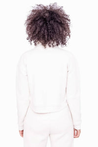 Mono B - Quilted Cropped Zip-Up Jacket
