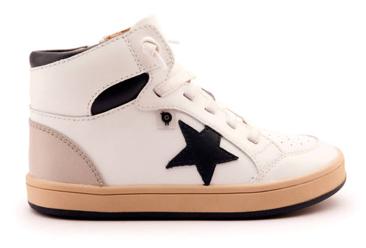 Oldsoles - Boys Star Tracker Leather High Tops Sneakers
