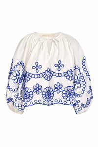 Marie Oliver - Vara Embroidered Top