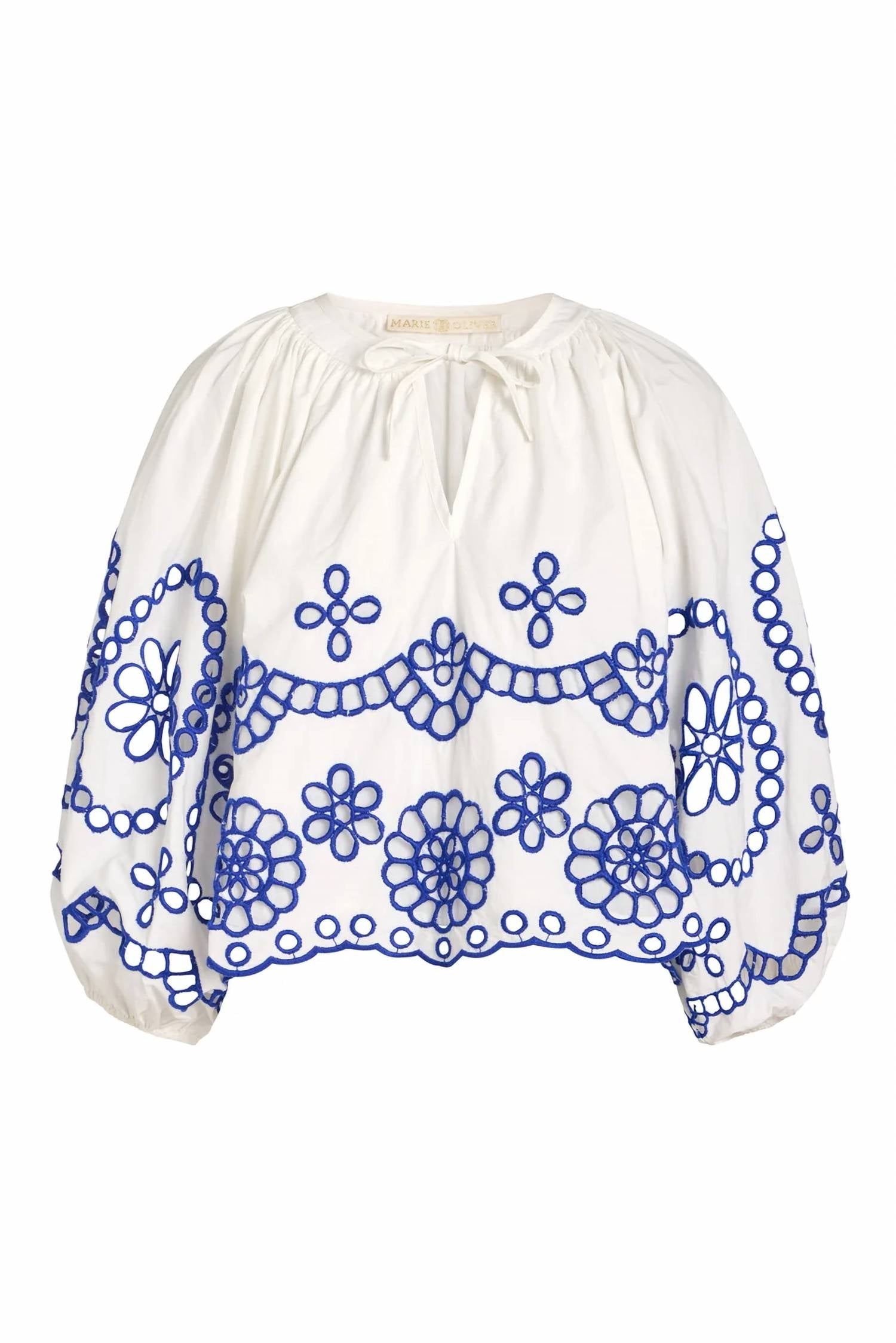 Marie Oliver - Vara Embroidered Top