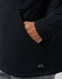 TravisMathew Quest Polar Fleece Pullover in black - men's shirt - view 4