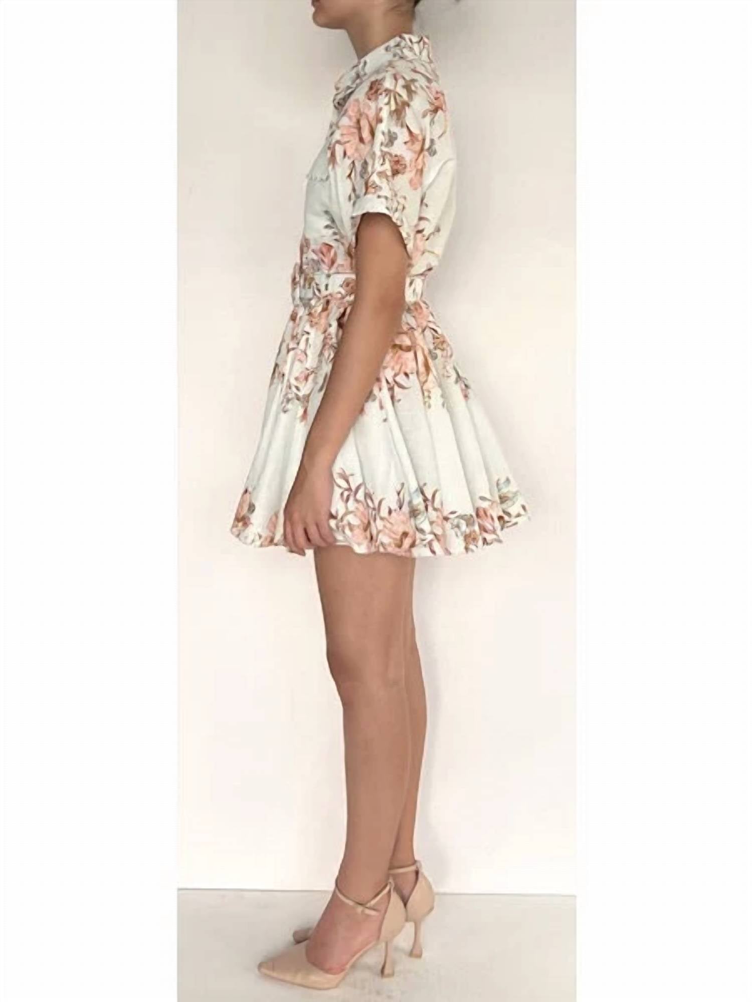 Hemant & Nandita - Short Dress with Buckle Belt