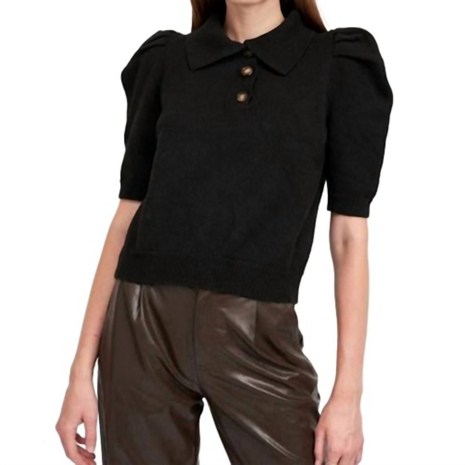 Jacquie The Label Women's Jackie Top in black - women's blouse