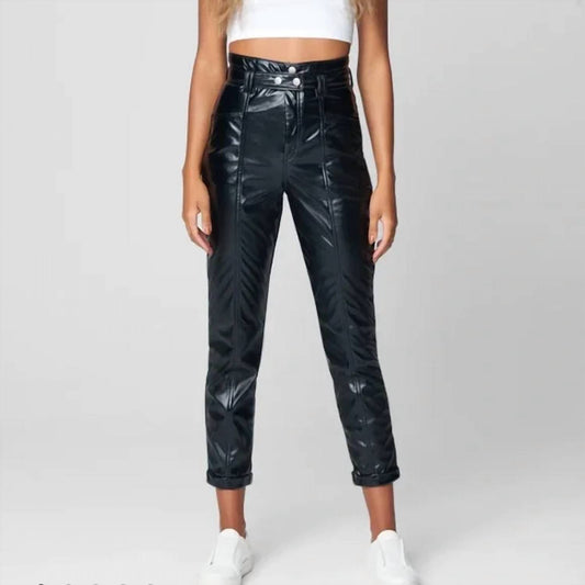 Blanknyc - Other Worldly Overall faux leather pants high rise