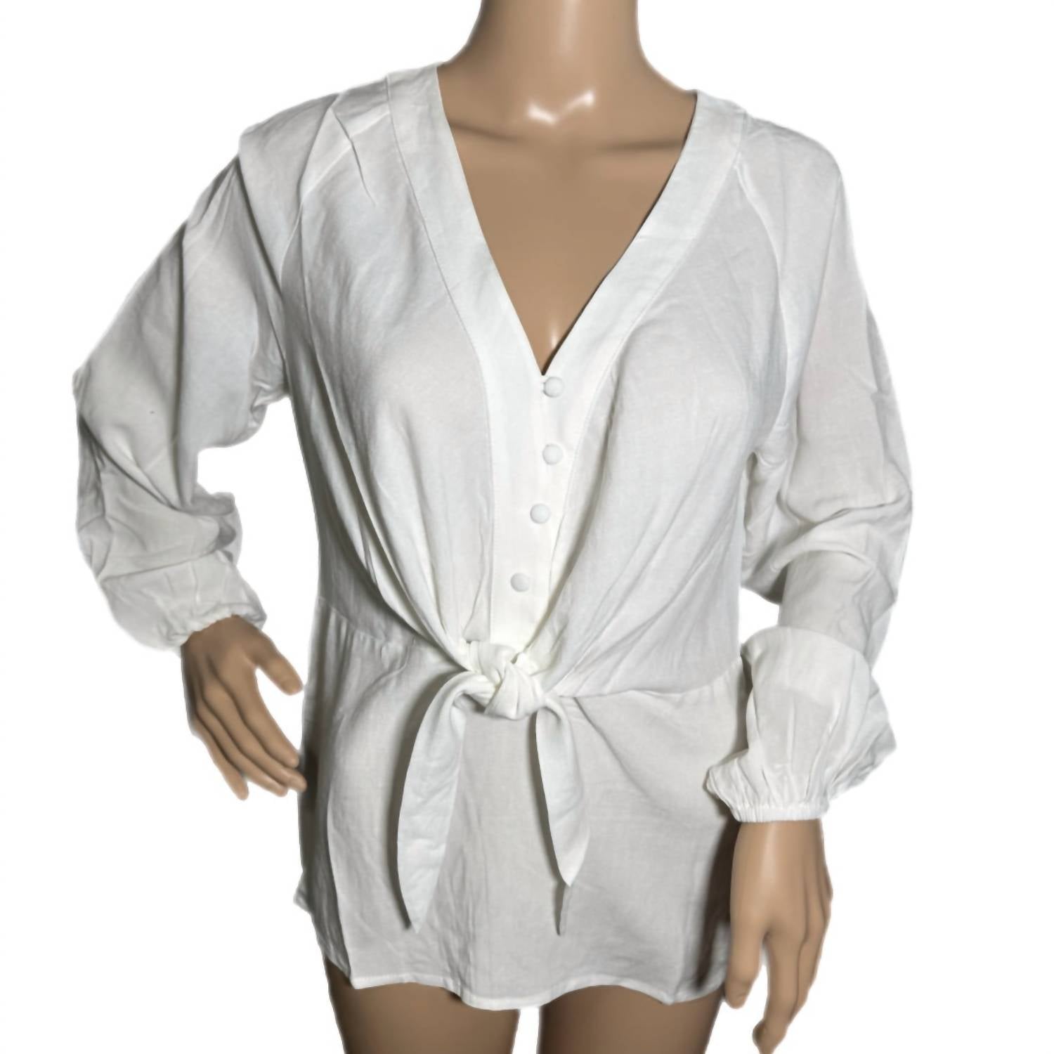Icebird - Long Sleeve V Neck Blouse