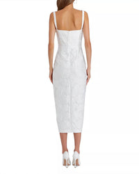 Amanda Uprichard - Monica Jacquard Flower Midi Dress